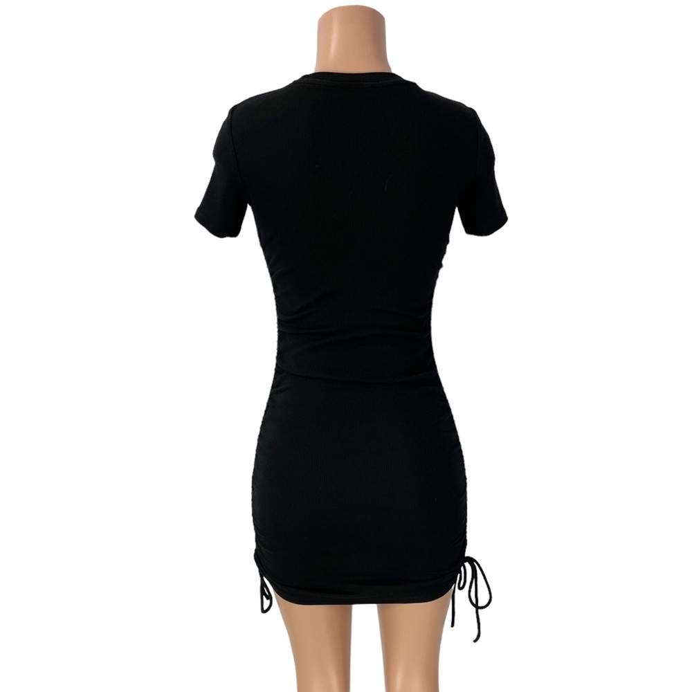 Zara Ruched Ribbed Dress - Picture 10 of 11